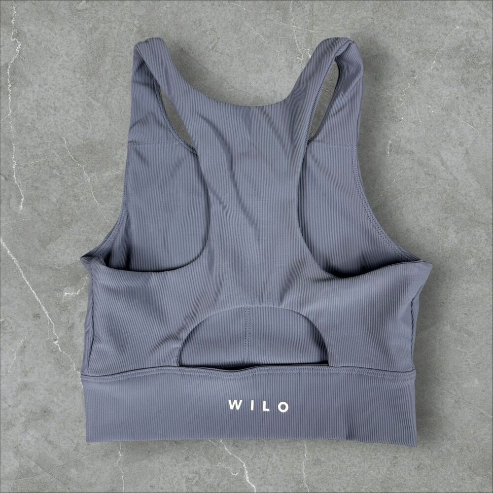 Willow Racerback Sports Bra Tank Top Micro Ribbed - XS - Picture 2 of 7